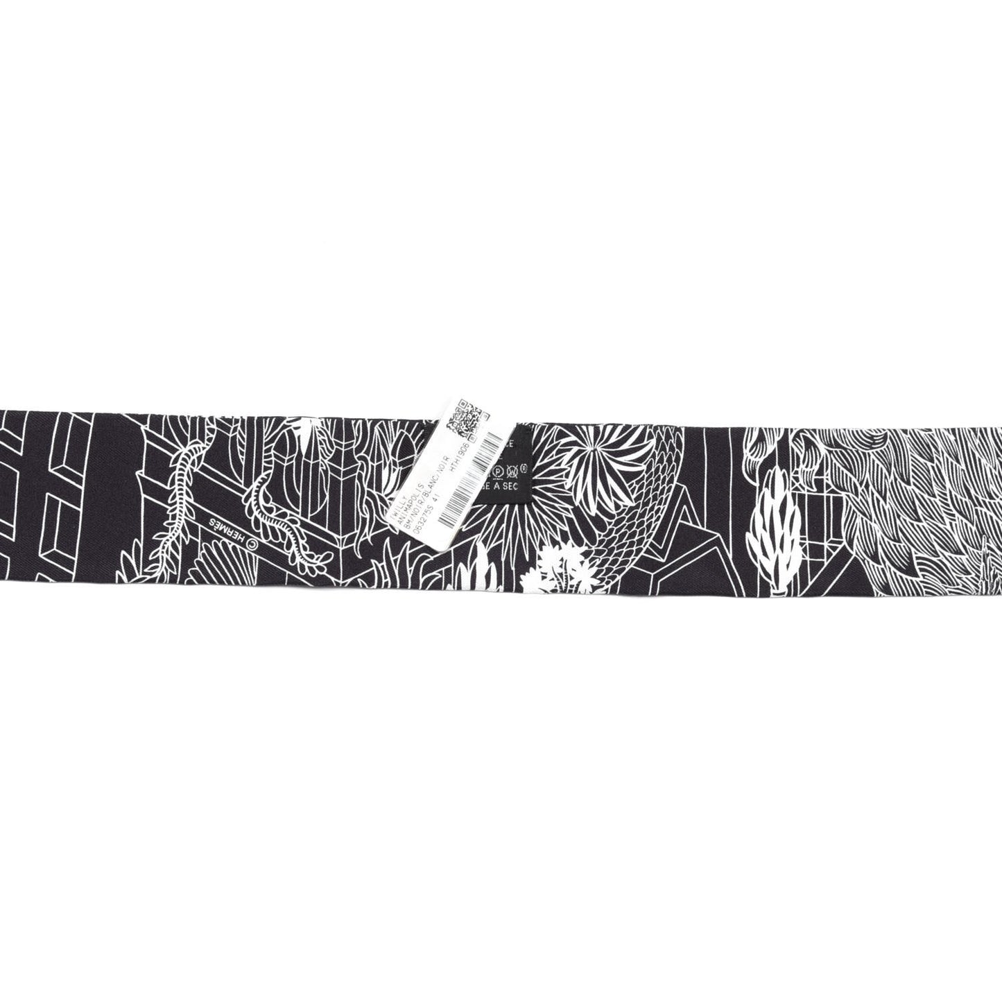 Silk Animapolis Twilly Black White