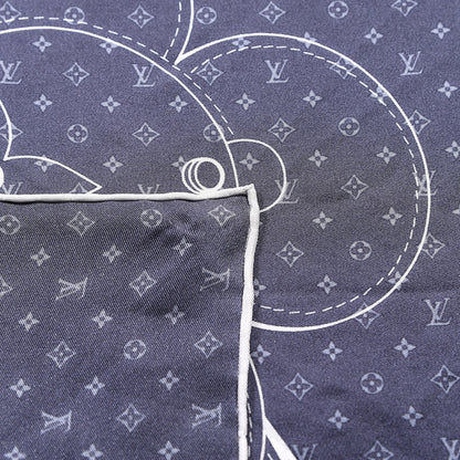 Louis Vuitton Silk Monogram Vivienne Pocket Square 5 of 6