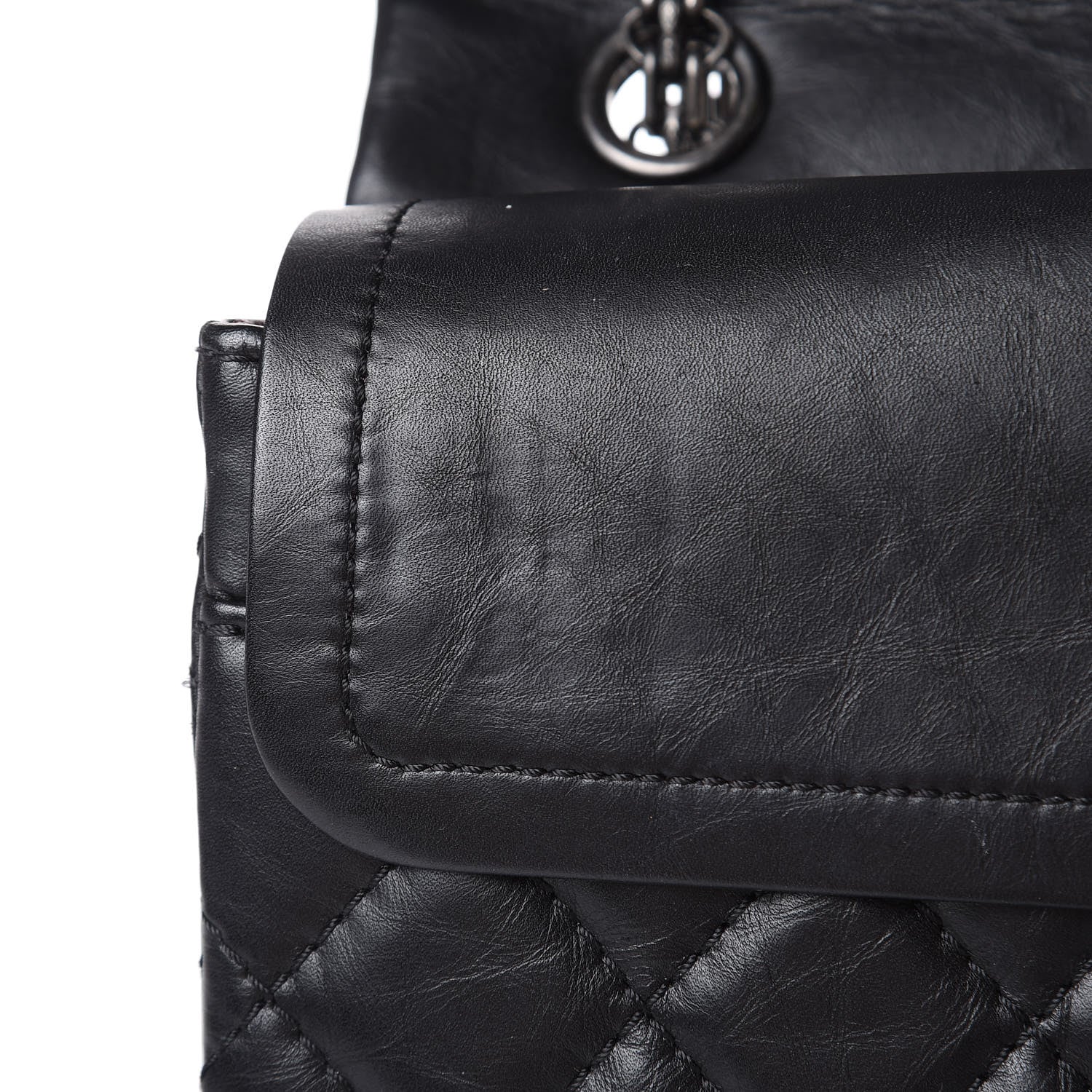 Chanel Aged Calfskin Quilted 2.55 Reissue 226 Flap Dark Grey 10 of 12