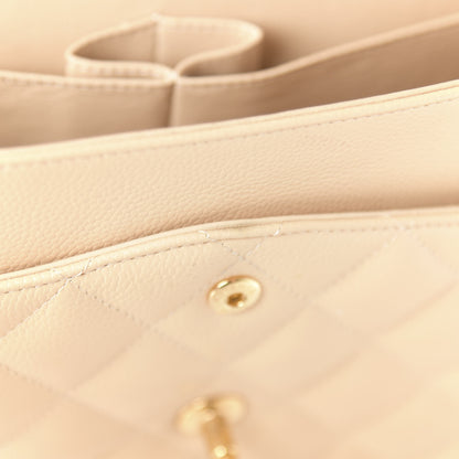 Chanel Caviar Quilted Jumbo Double Flap Beige Clair 11 of 11