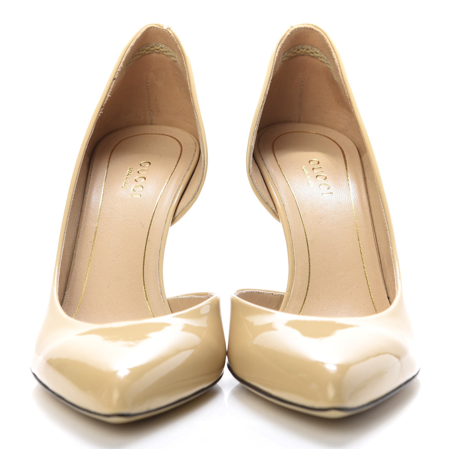 Patent Calfskin Pumps 36.5 Powder