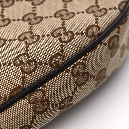 Gucci Monogram Medium Half Moon Hobo Dark Brown 13 of 13