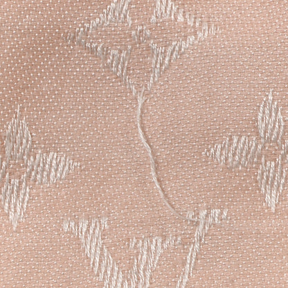 Louis Vuitton Silk Wool Monogram Denim Shawl Rose 12 of 13