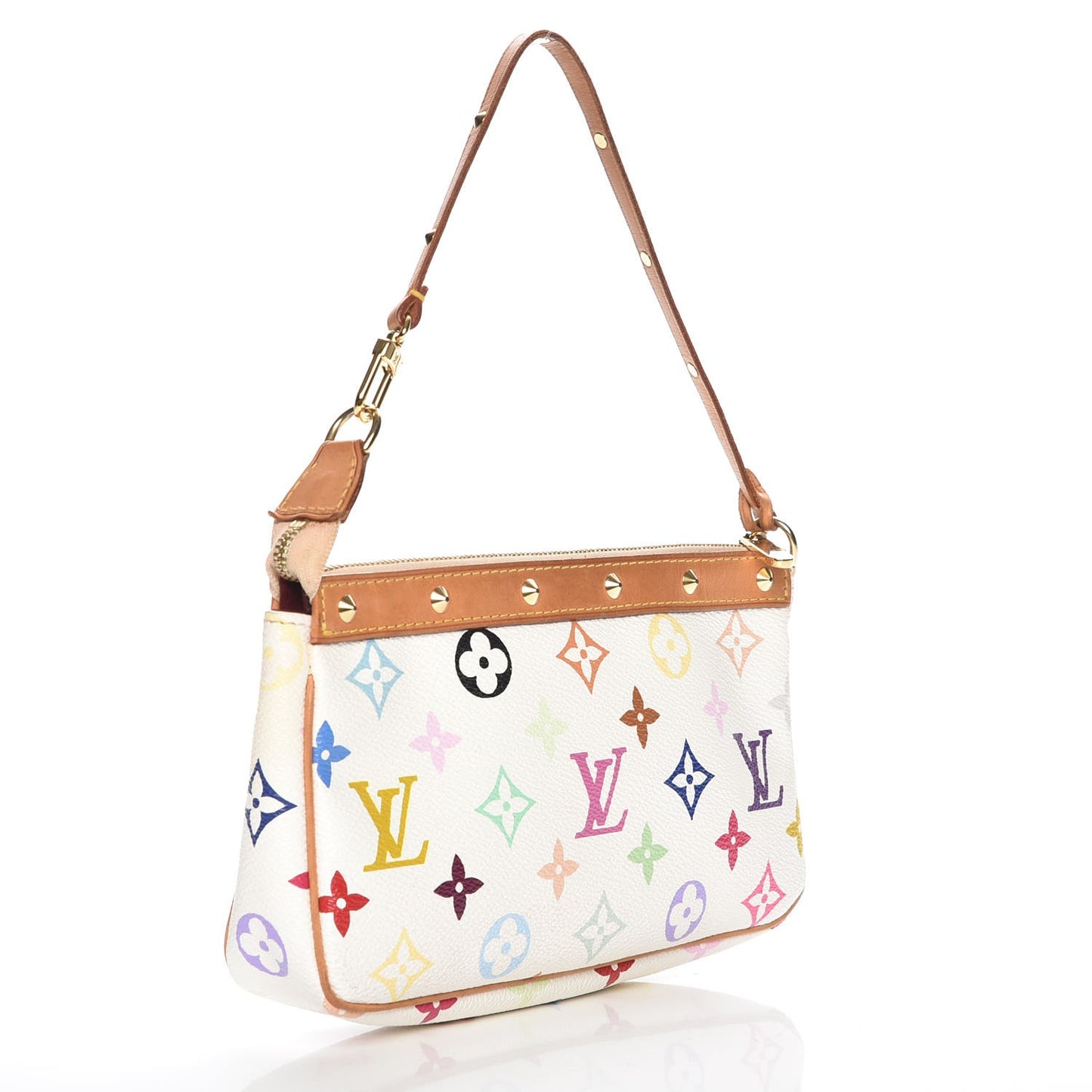 Monogram Multicolor Pochette Accessories White