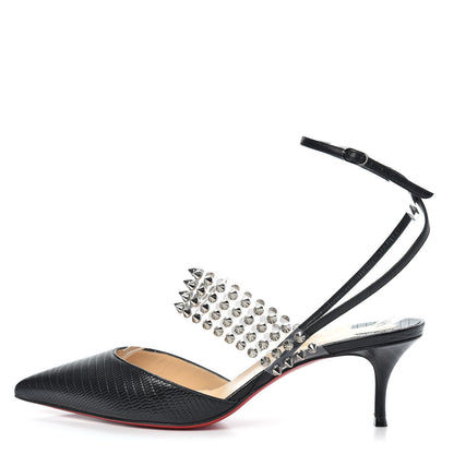 Christian Louboutin Nappa PVC Levita 55 Pumps 39 Black 1 of 8