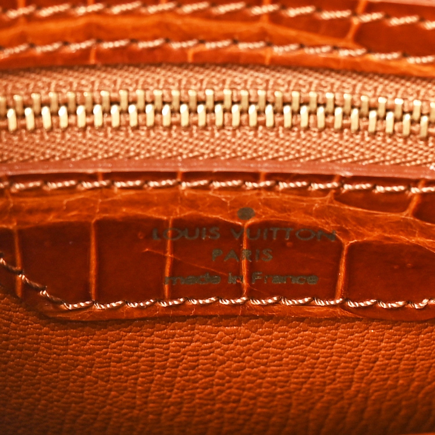 Louis Vuitton Crocodile Lockit PM Brown 6 of 9
