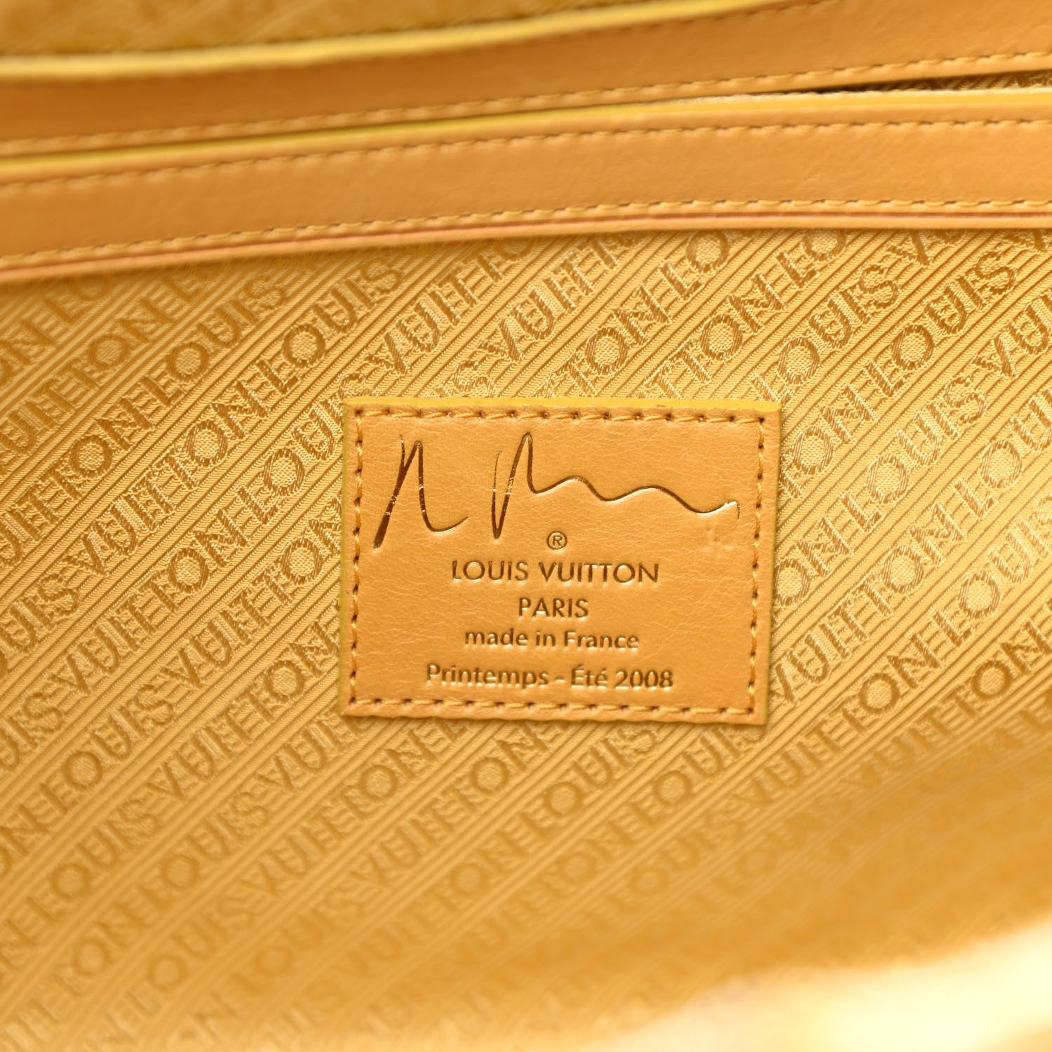 Louis Vuitton Monogram Pulp Defile Weekender PM Yellow 6 of 10
