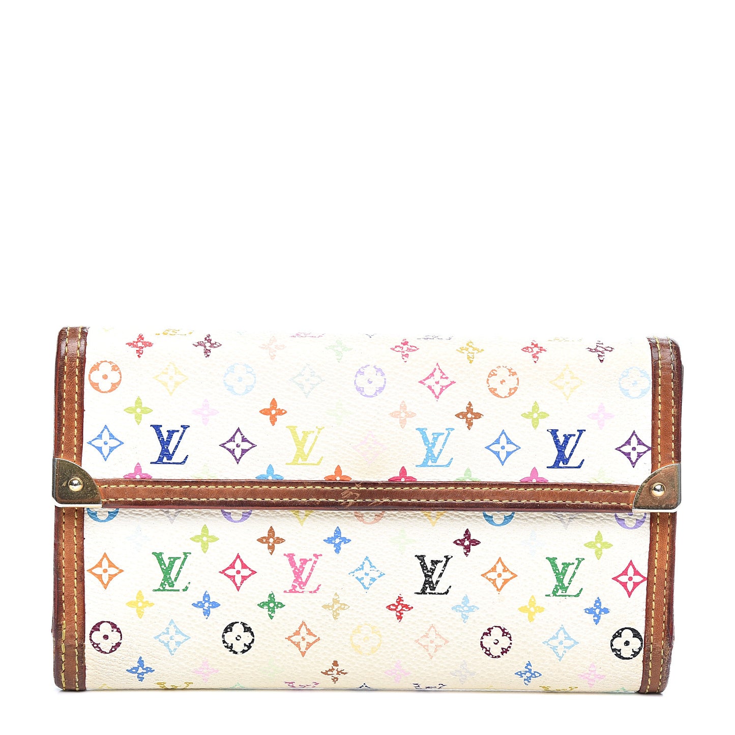 Monogram Multicolor Porte Tresor International Wallet White