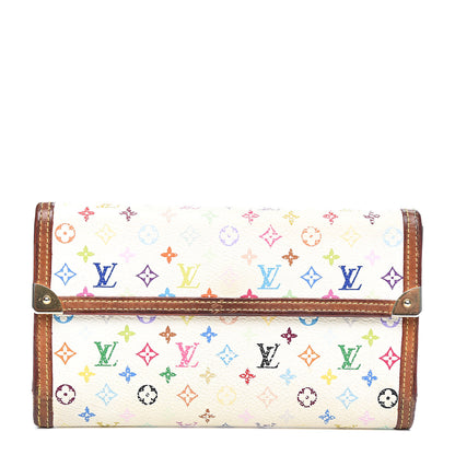 Louis Vuitton Monogram Multicolor Porte Tresor International Wallet White 1 of 6