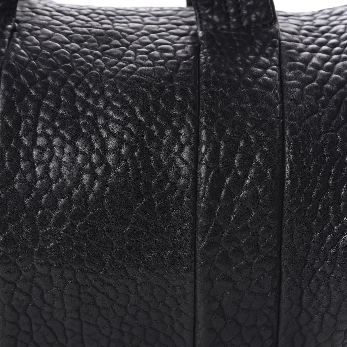 Pebbled Lambskin Rocco Black Rose Gold Hardware