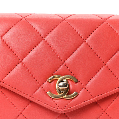 Chanel Calfskin Quilted Flap Waist Bag Red 14 of 19