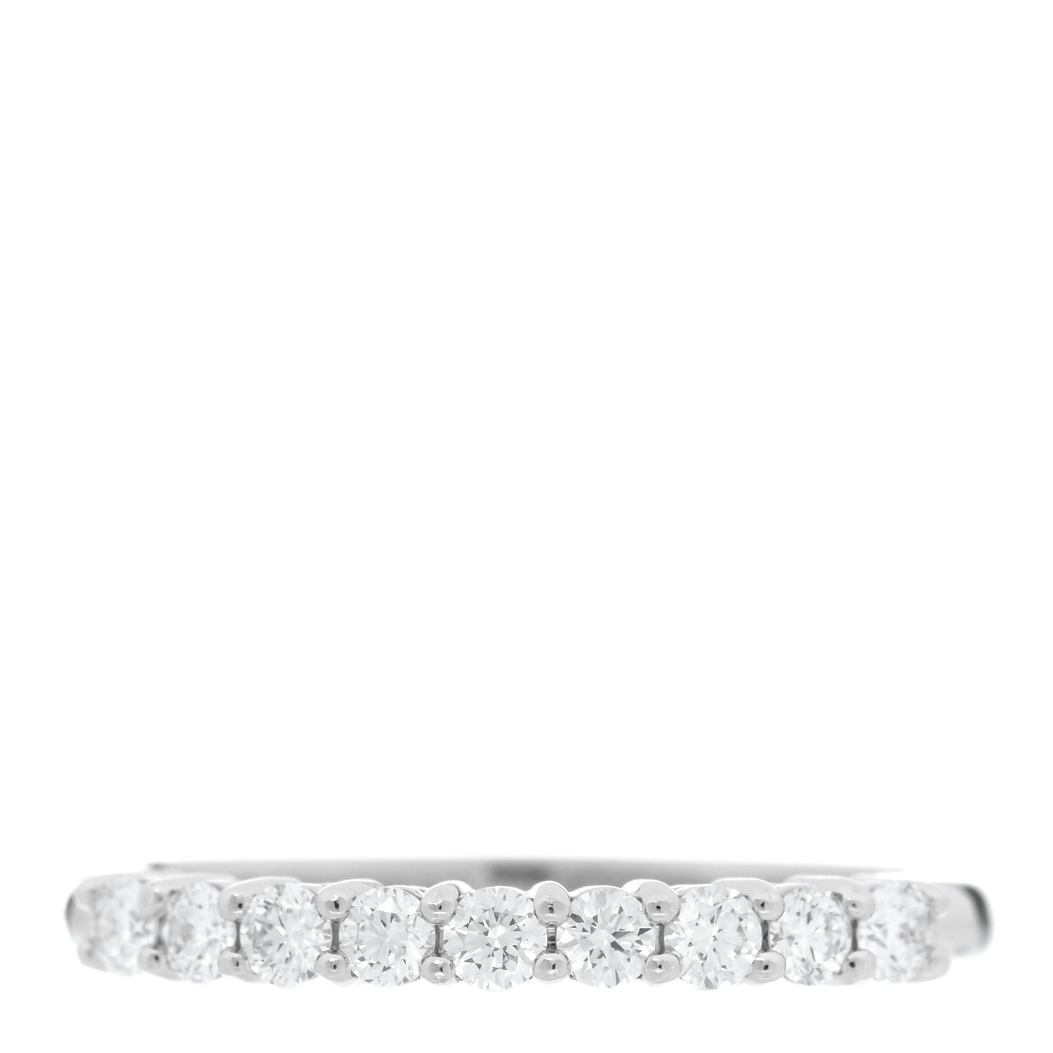 Tiffany Platinum Diamond 2.2mm Half Circle Forever Band Ring 50 5.5 1 of 4