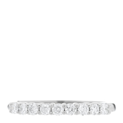 Tiffany Platinum Diamond 2.2mm Half Circle Forever Band Ring 50 5.5 1 of 4
