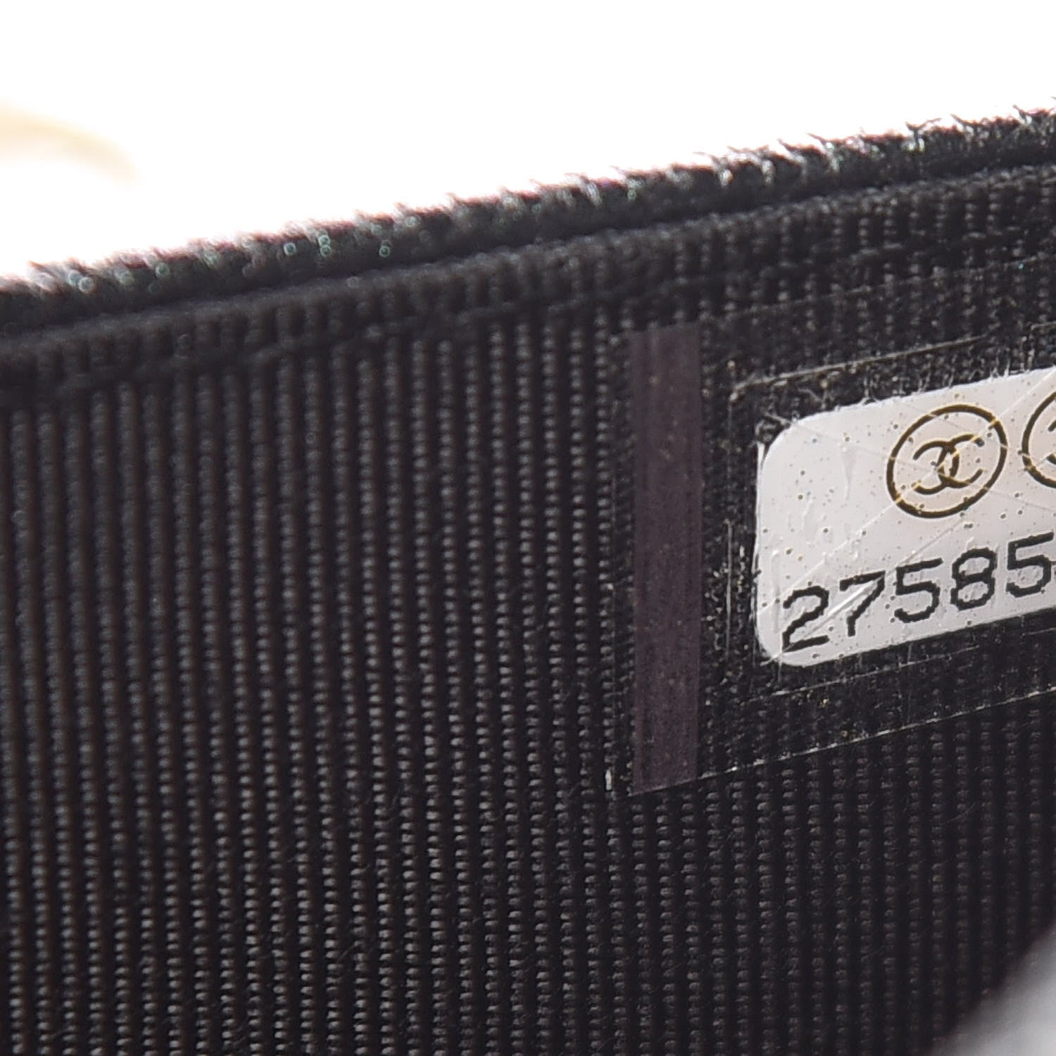 Chanel Iridescent Caviar Quilted Wallet On Chain WOC Black 10 of 11