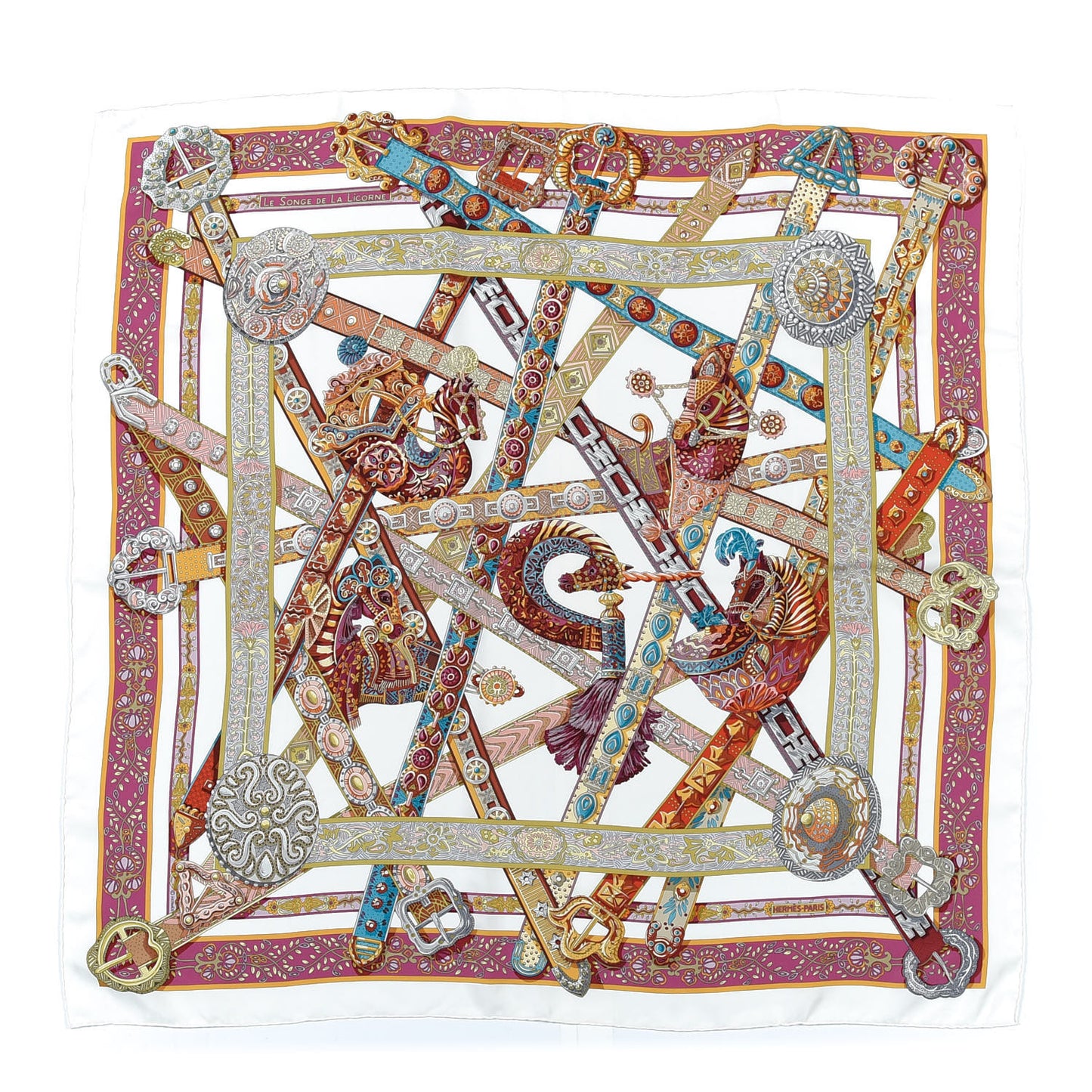 Silk Le Songe De La Licorne Scarf 90