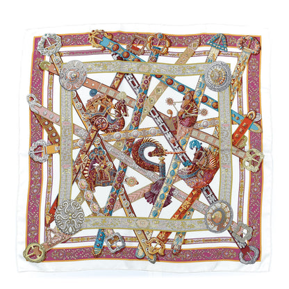 Hermes Silk Le Songe De La Licorne Scarf 90 1 of 6