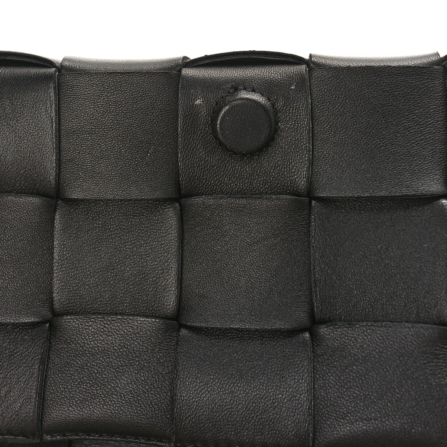 Bottega Veneta Lambskin Maxi Intreccio Small Cassette Crossbody Bag Black 9 of 9