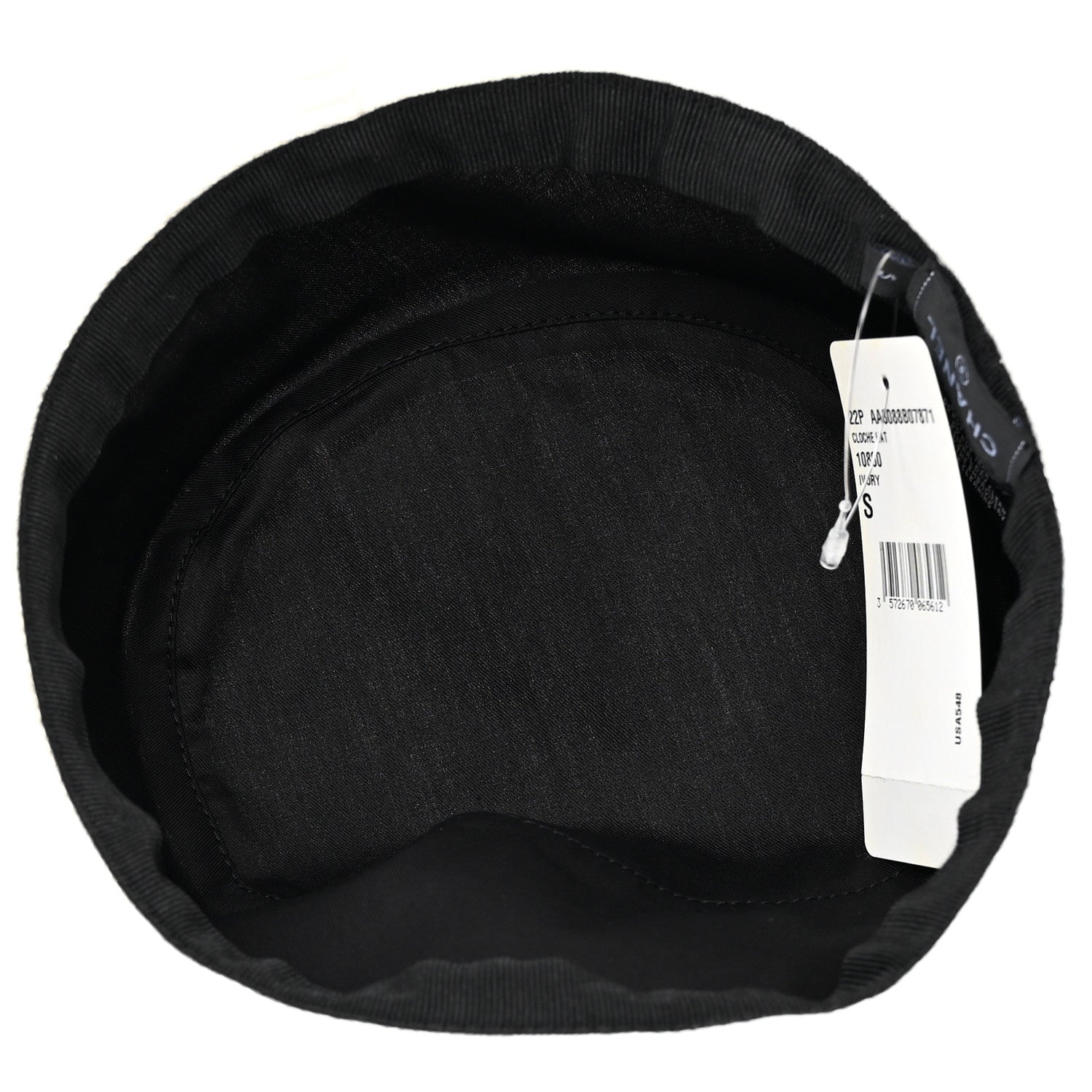 Chanel Fabric Logo Bucket Hat S White 7 of 8