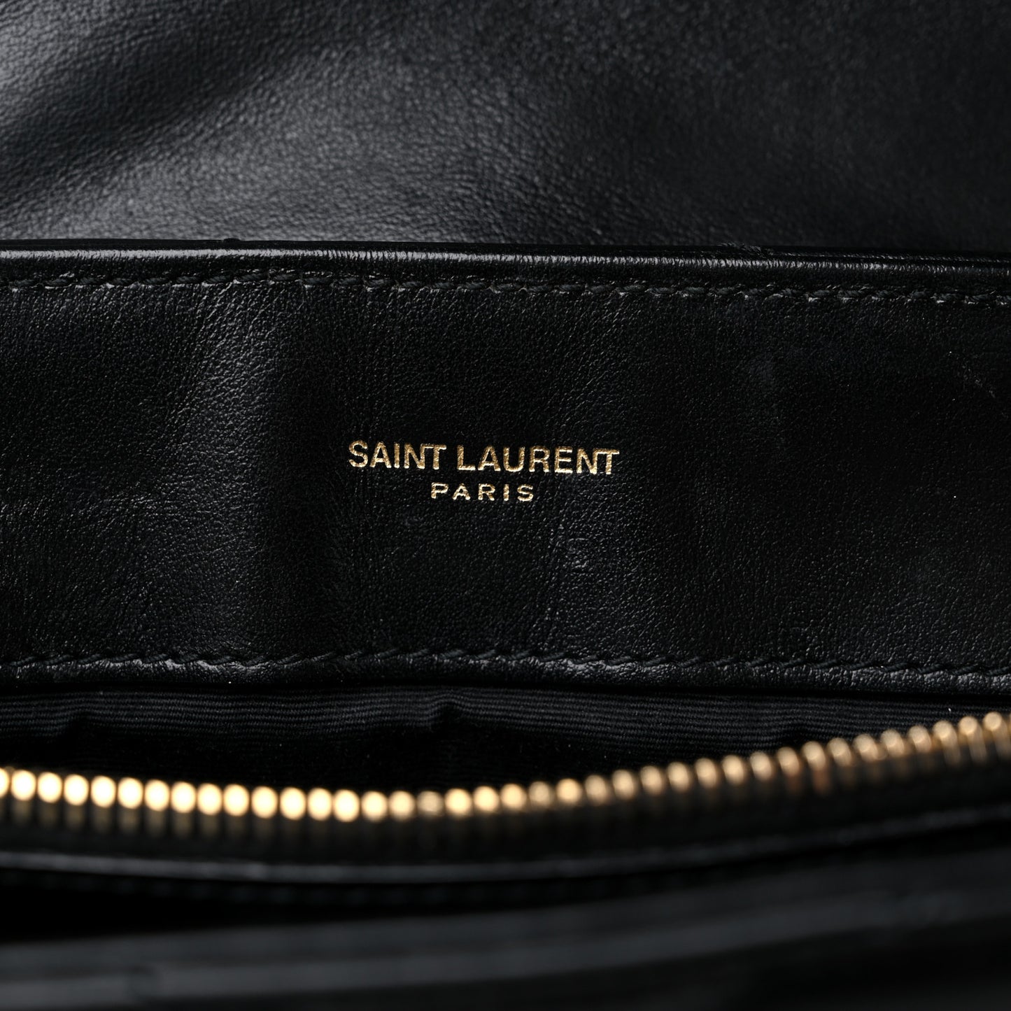 Calfskin Y Quilted Monogram Medium Loulou Chain Satchel Black