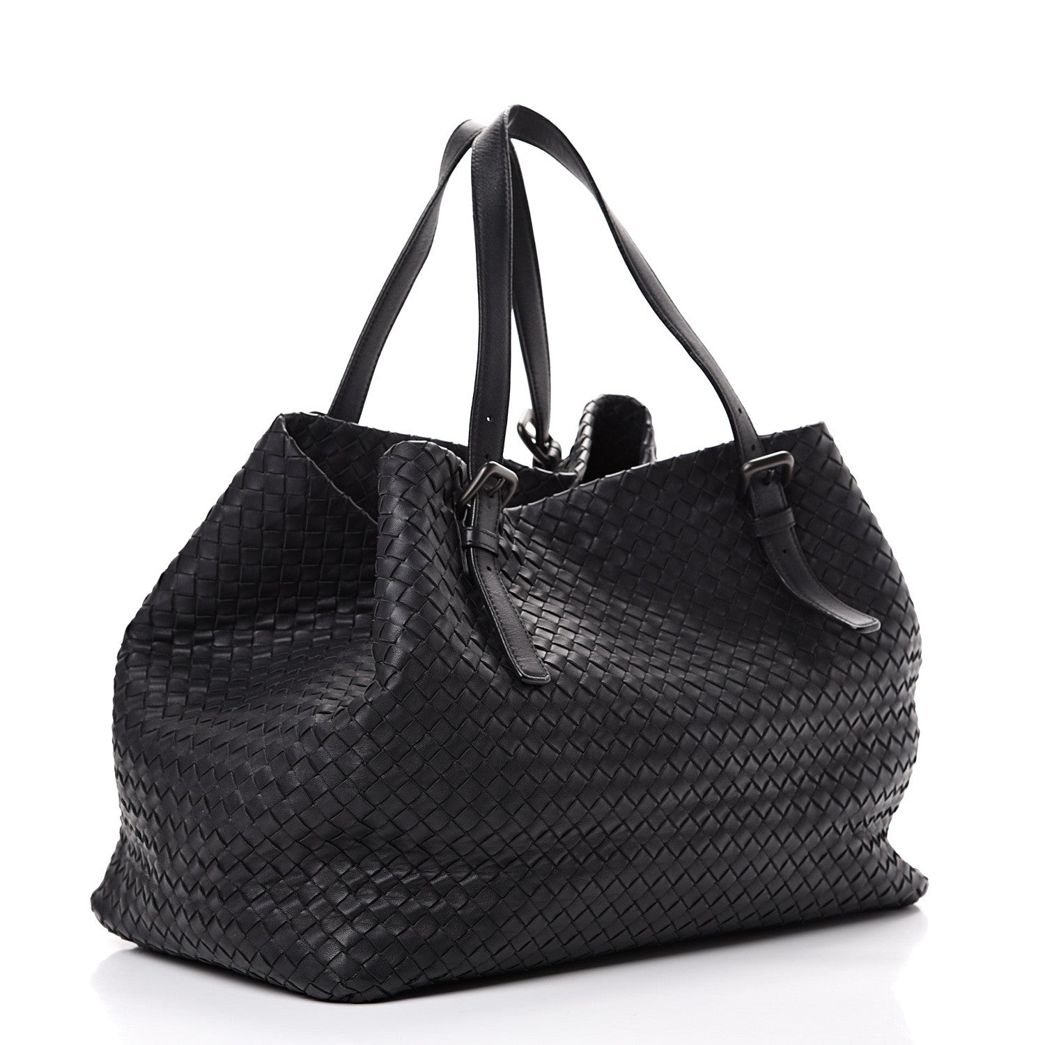 Bottega Veneta Nappa Intrecciato Large Seamless Tote Black 2 of 15