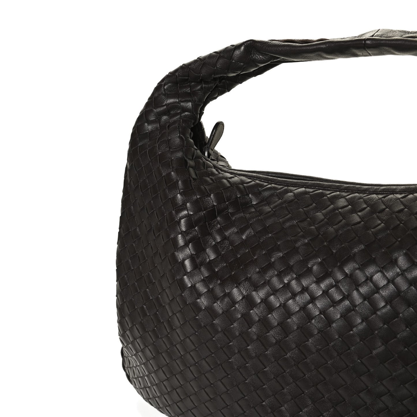 Nappa Intrecciato Medium Veneta Hobo Ebano