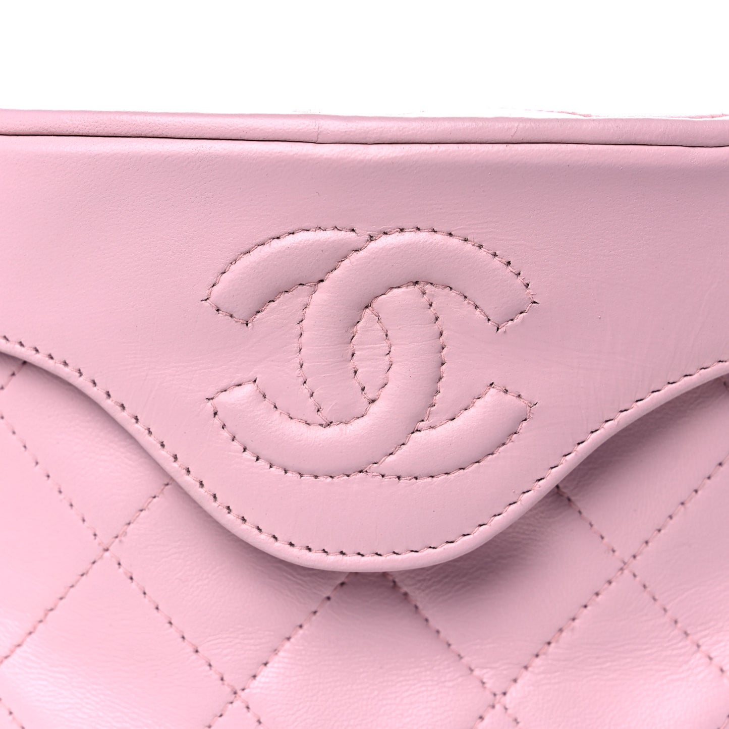 Lambskin Quilted Tassel Shoulder Bag Pink