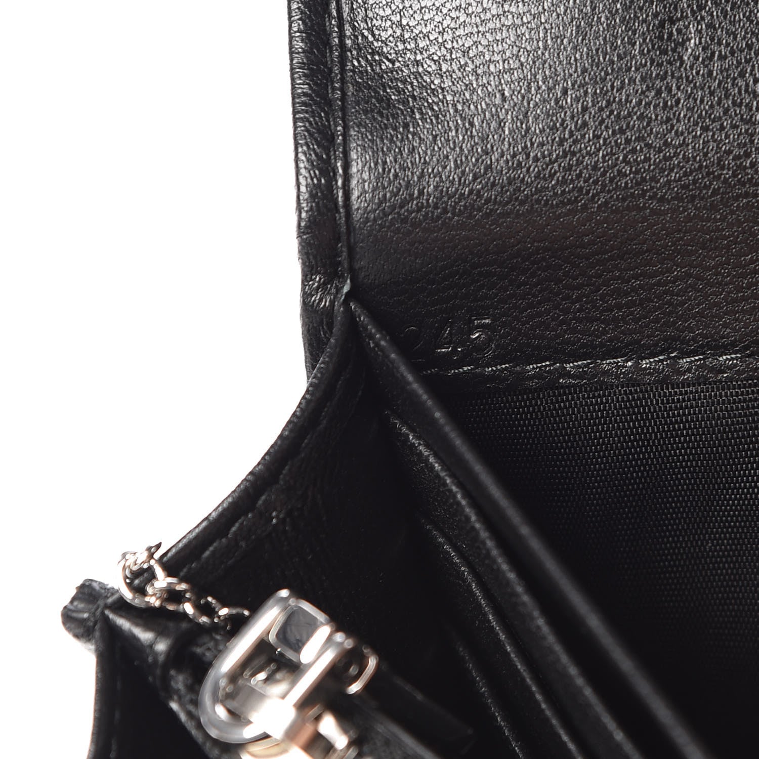 Miu Miu Nappa Matelasse Flap Wallet Black 8 of 9