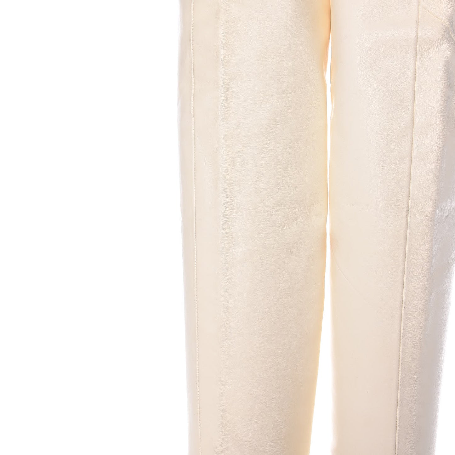 Lambskin Patent Cap Toe Over the Knee Boots 37.5 White