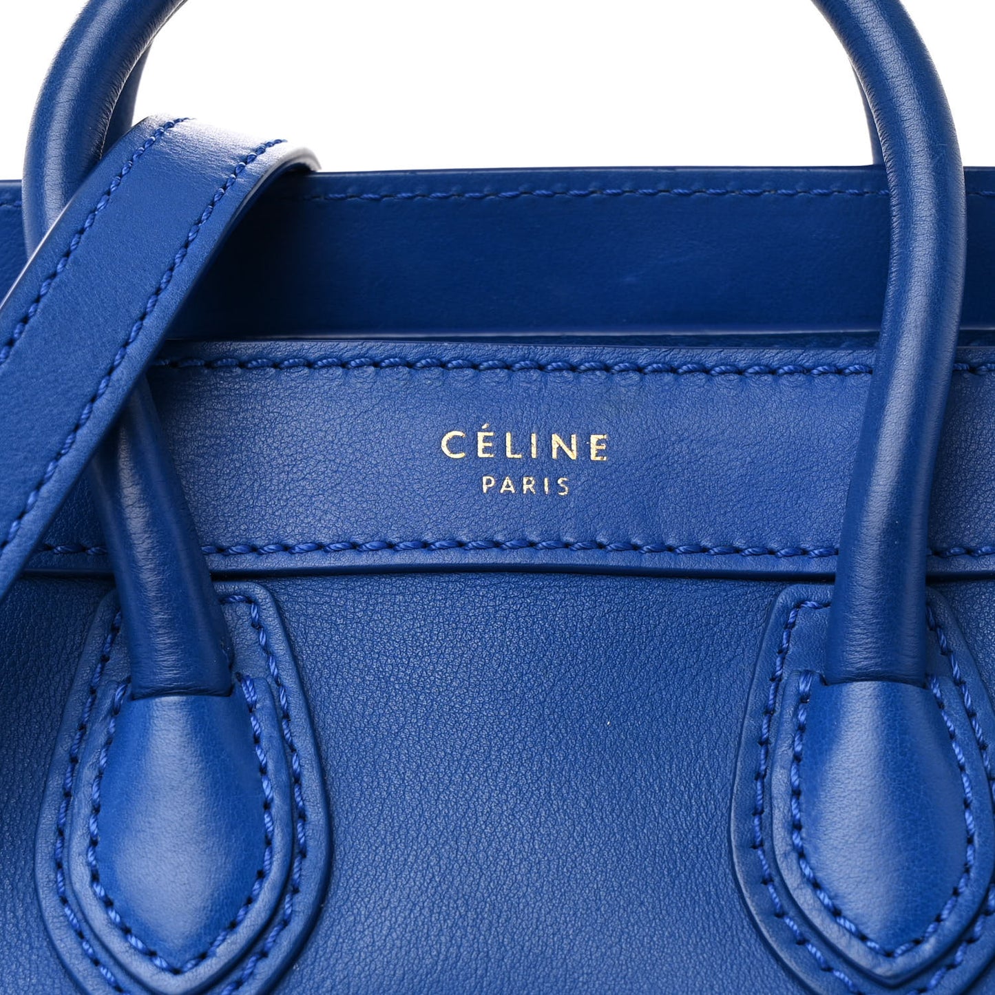 Smooth Calfskin Nano Luggage Royal Blue