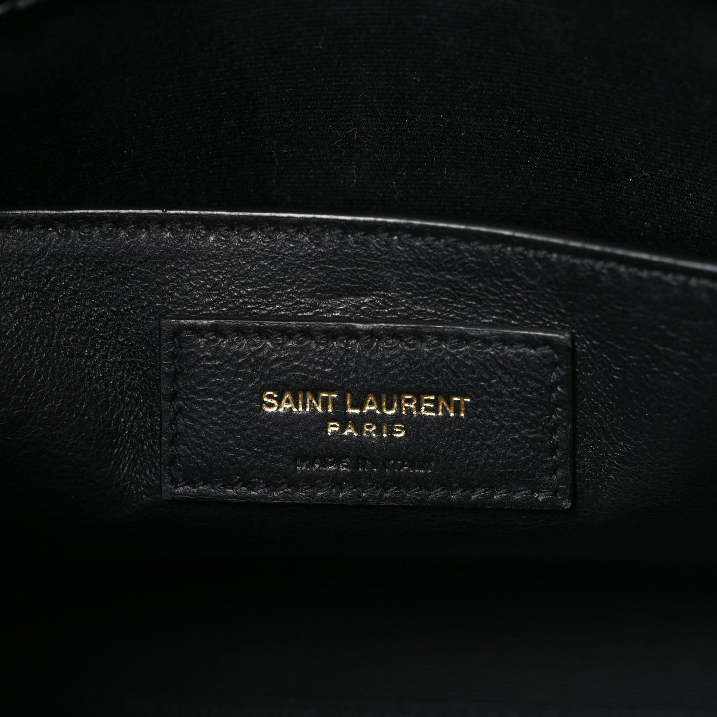 Shiny Calfskin Crocodile Embossed Manhattan Baguette Black