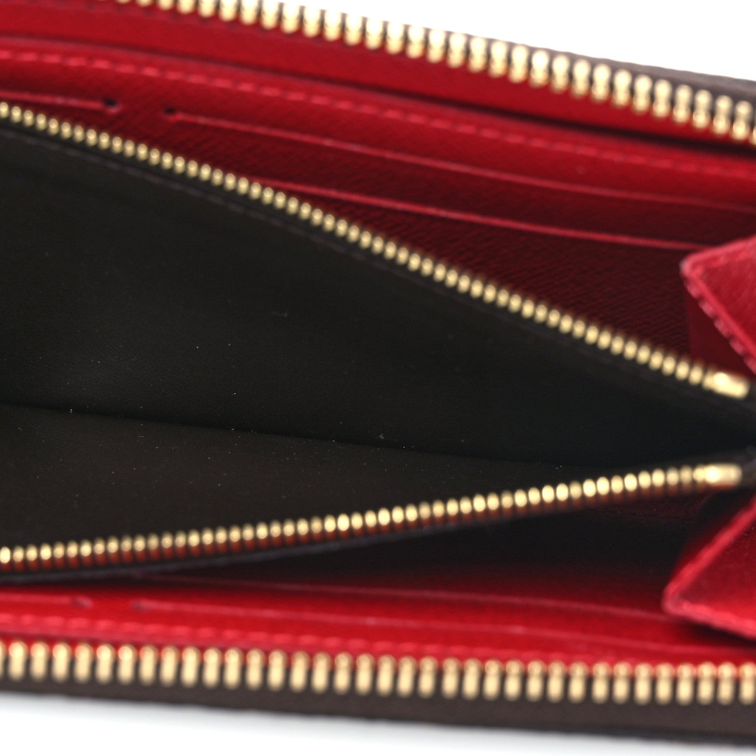 Louis Vuitton Damier Ebene Clemence Wallet Cherry 7 of 11