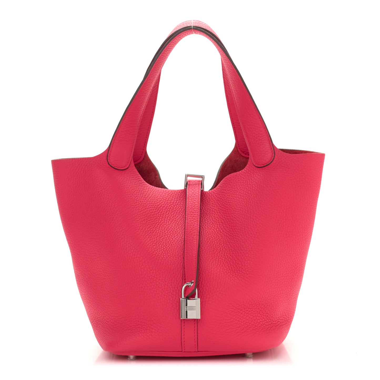 Taurillon Clemence Picotin Lock 22 MM Rose Extreme
