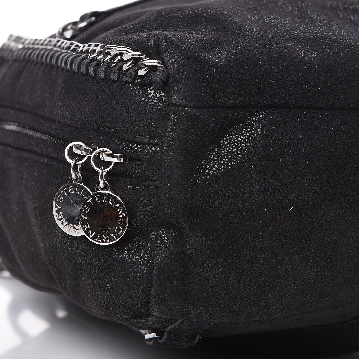 Stella McCartney Shaggy Deer Mini Falabella Backpack Black 7 of 8