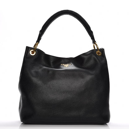 Prada Vitello Daino Hobo Nero Black 1 of 10