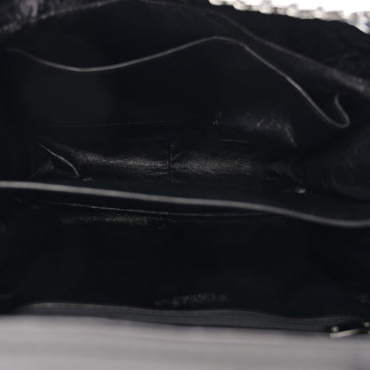 Chanel Metallic Aged Calfskin Quilted Reissue 2.55 Accordion Flap Black 5 of 11