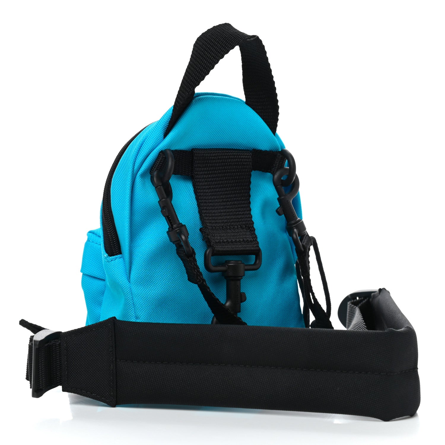 Balenciaga Recycled Casual Nylon Mini Oversized Backpack Cyclades Blue 2 of 8