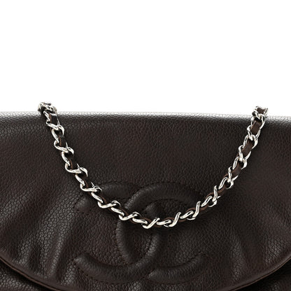Chanel Caviar Half Moon Wallet On Chain WOC Brown 9 of 13