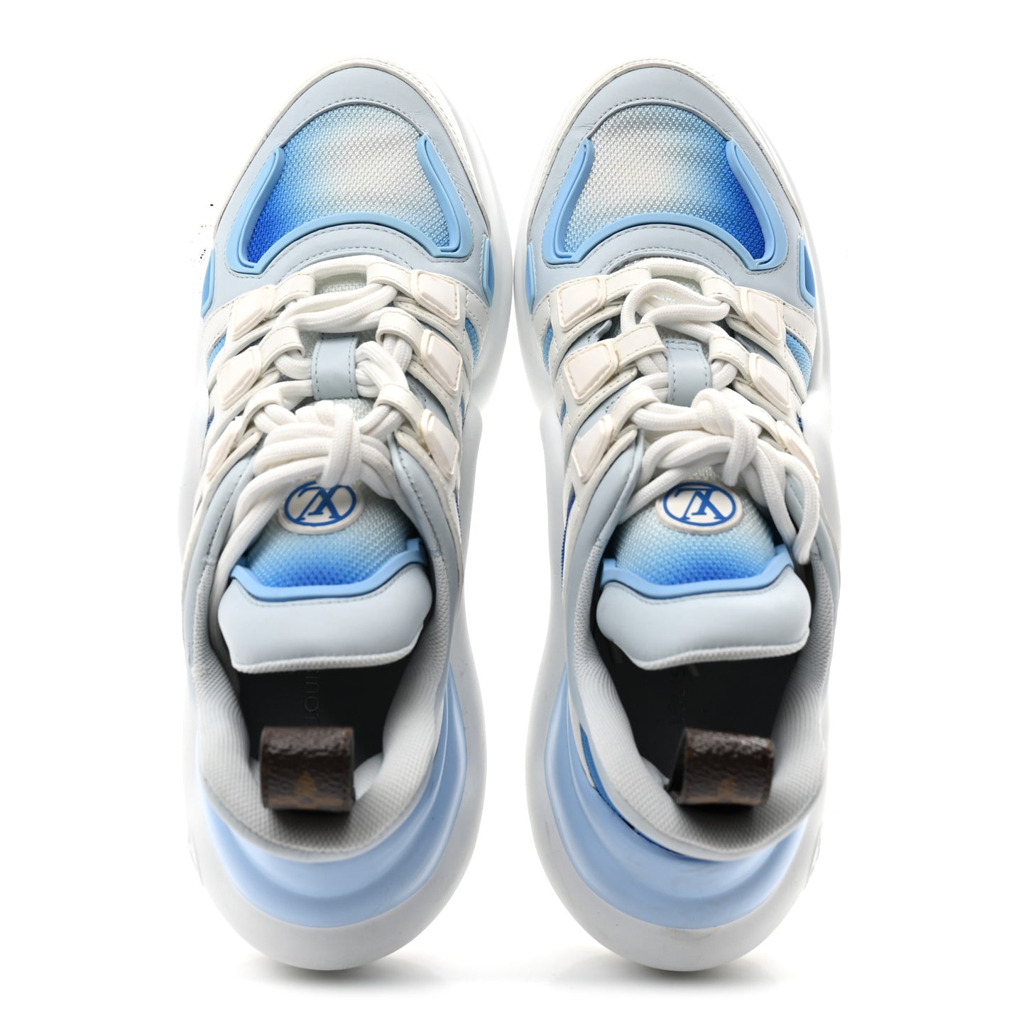 Calfskin LV Archlight Gradient Sneakers 38 Light Blue