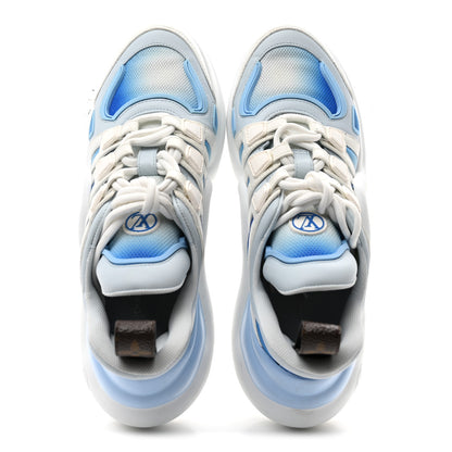 Louis Vuitton Calfskin LV Archlight Gradient Sneakers 38 Light Blue 2 of 9