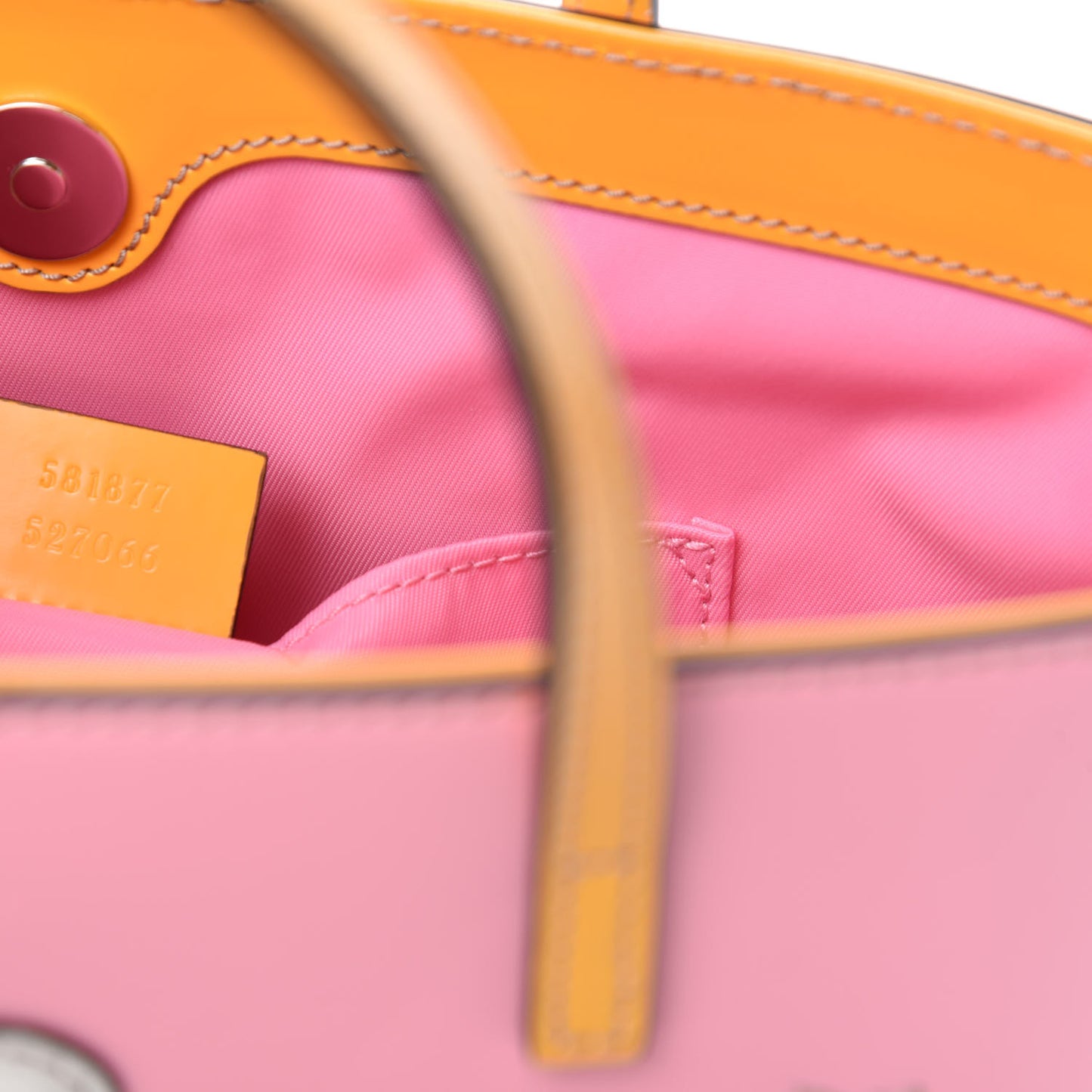 Calfskin Childrens Rainbow Tote Lotus Pink Crop Multicolor