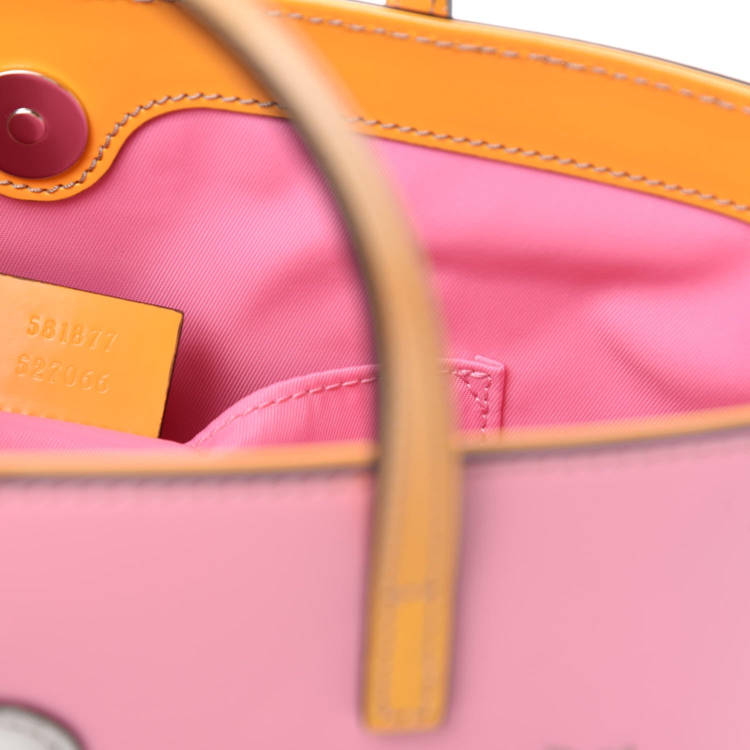 Gucci Calfskin Childrens Rainbow Tote Lotus Pink Crop Multicolor 9 of 10
