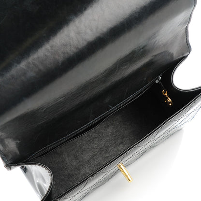Chanel Patent Medium Kelly Flap Black 7 of 9