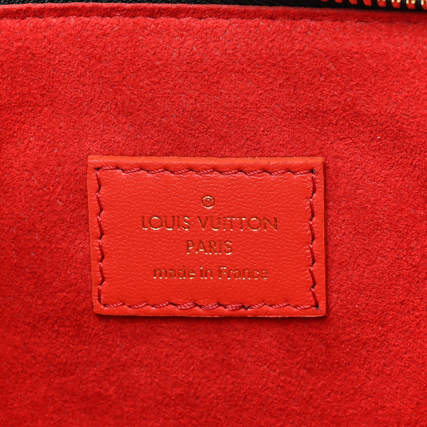 Louis Vuitton Patent Embossed Monogram Lambskin Coussin MM Black Red 8 of 12