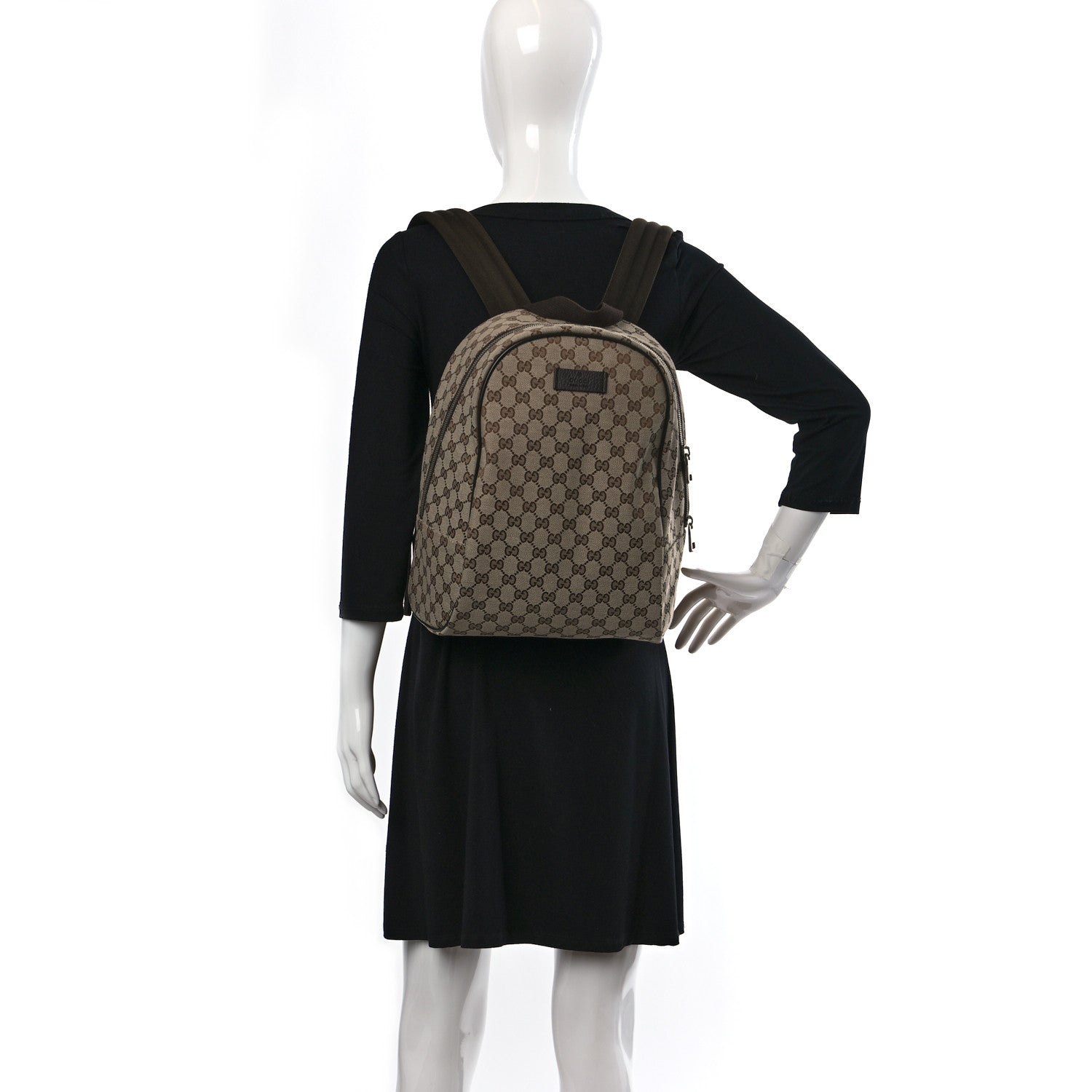 Gucci Monogram Travel Backpack Dark Brown 2 of 8