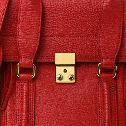 3.1 Phillip Lim Textured Calfskin Medium Pashli Satchel Red 7 of 11