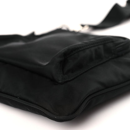 Prada Tessuto Nylon Saffiano Flat Messenger Bag Black 8 of 8