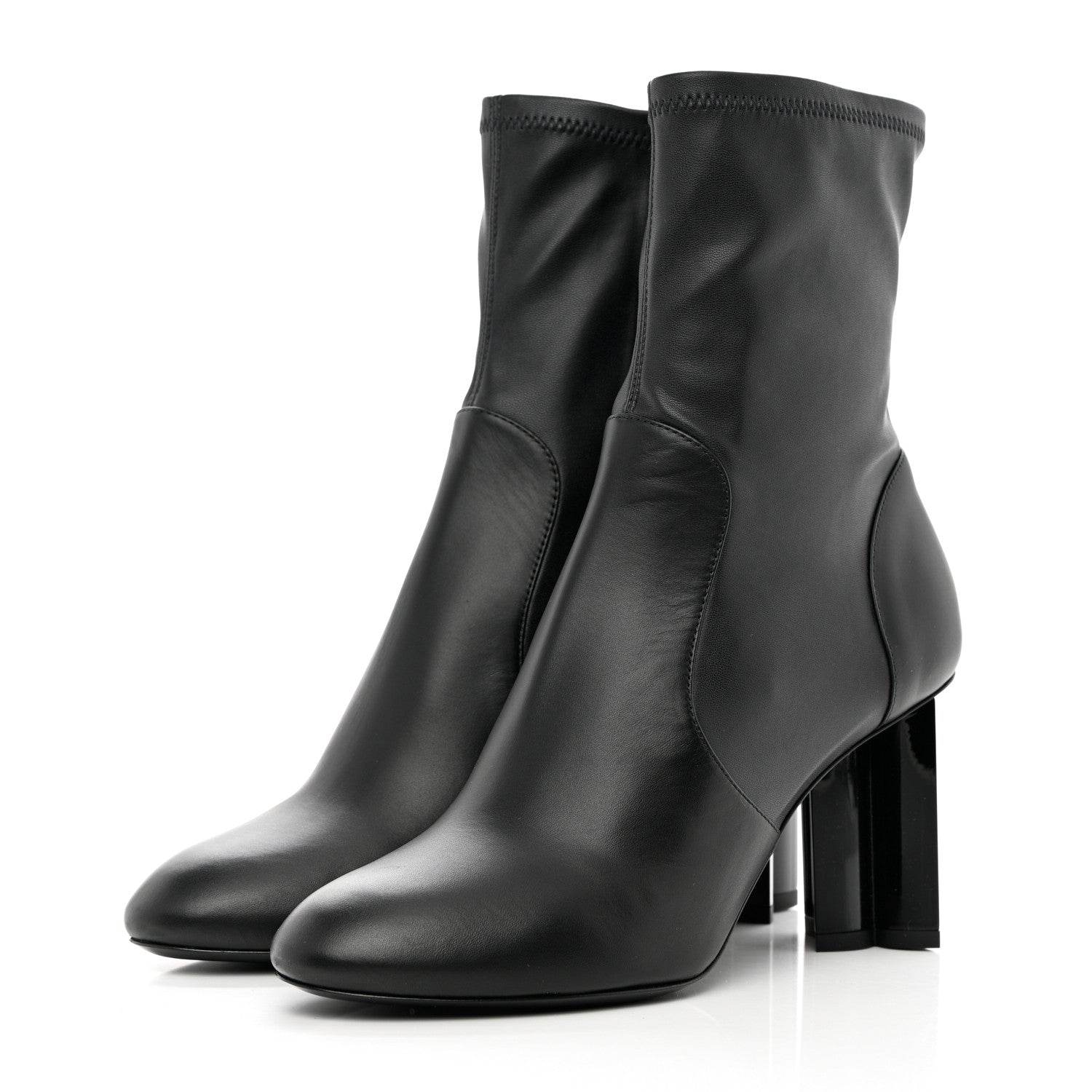Louis Vuitton Calfskin Silhouette Ankle Boots 39 Black 3 of 8