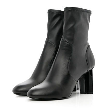 Louis Vuitton Calfskin Silhouette Ankle Boots 39 Black 3 of 8