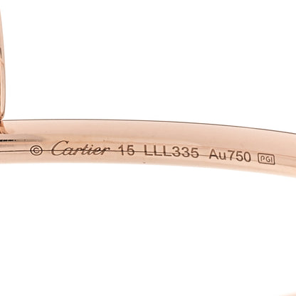 Cartier 18K Pink Gold Diamond Small Juste Un Clou Bracelet 15 4 of 4