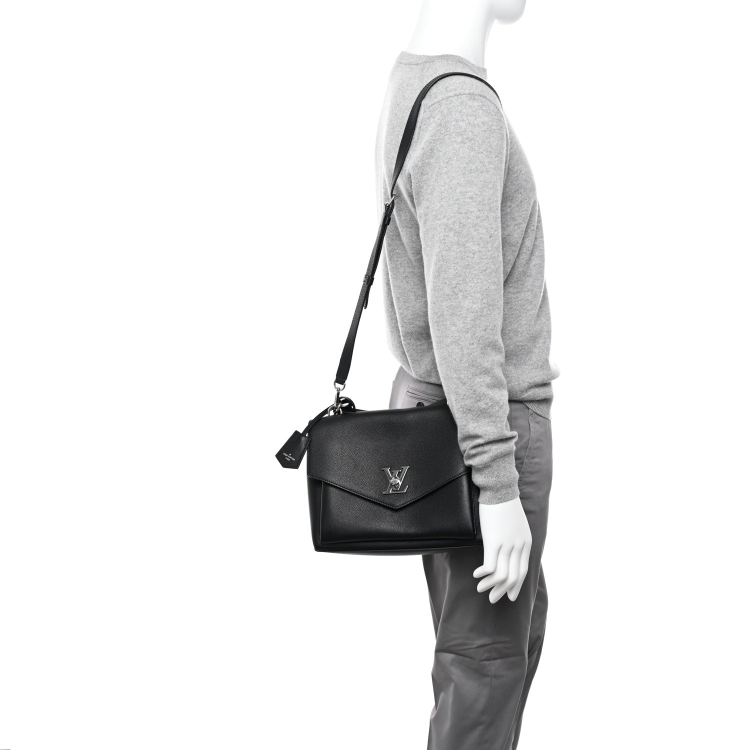 Louis Vuitton Soft Calfskin My Lockme Top Handle Black 2 of 11